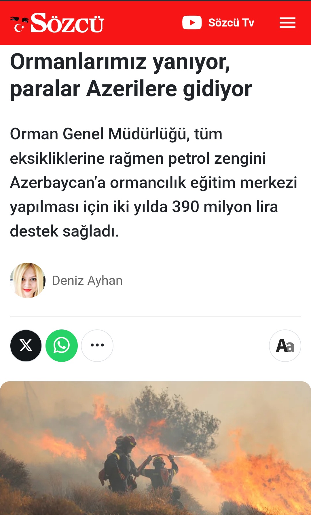 CHP- nin Sözcü gəzetindən  Azərbaycana qarşı nifrət dolu yazı